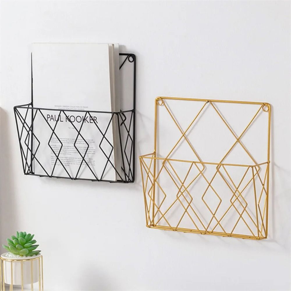 حامل مجلات معدني مثبت على الحا - مراجعة Magazine Holder Rack وسعره