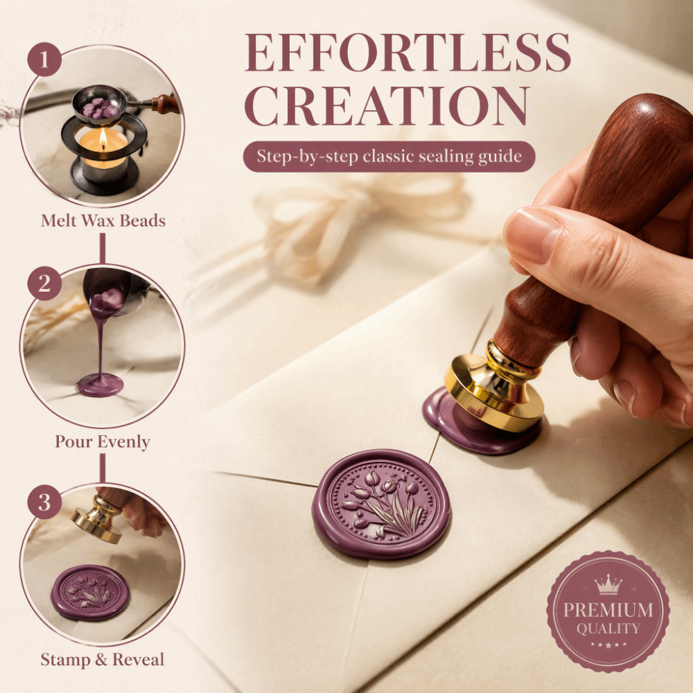 مجموعة من 20 قطعة من أختام الش - مراجعة Wax Seal Stamp Set وسعره