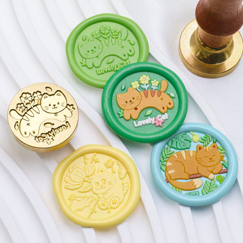 سلسلة القط 25 مللي متر الفصل خ - مراجعة Wax Seal Stamp Set وسعره